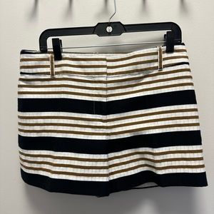 Loft striped multicolor shorts with pockets size 6